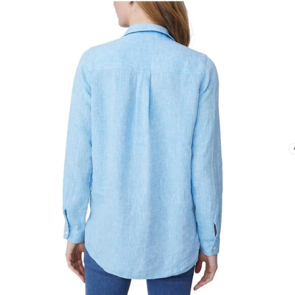 J.Mclaughlin Britt Linen Top - Picture 2 of 8